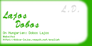 lajos dobos business card